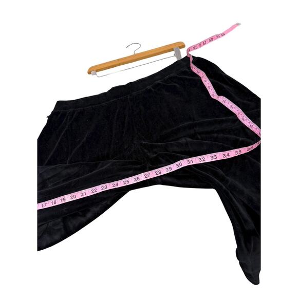 Ralph Lauren Womens 3X Red Black Red Stripe Velour Track Suit Set Half Zip - Picture 12 of 12